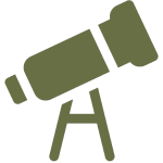 icona visió llargavista telescopi